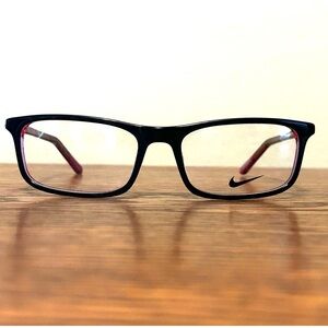 NIKE Youth Rectangular Full-Rim Plastic Eyeglass Frames Nike 5540